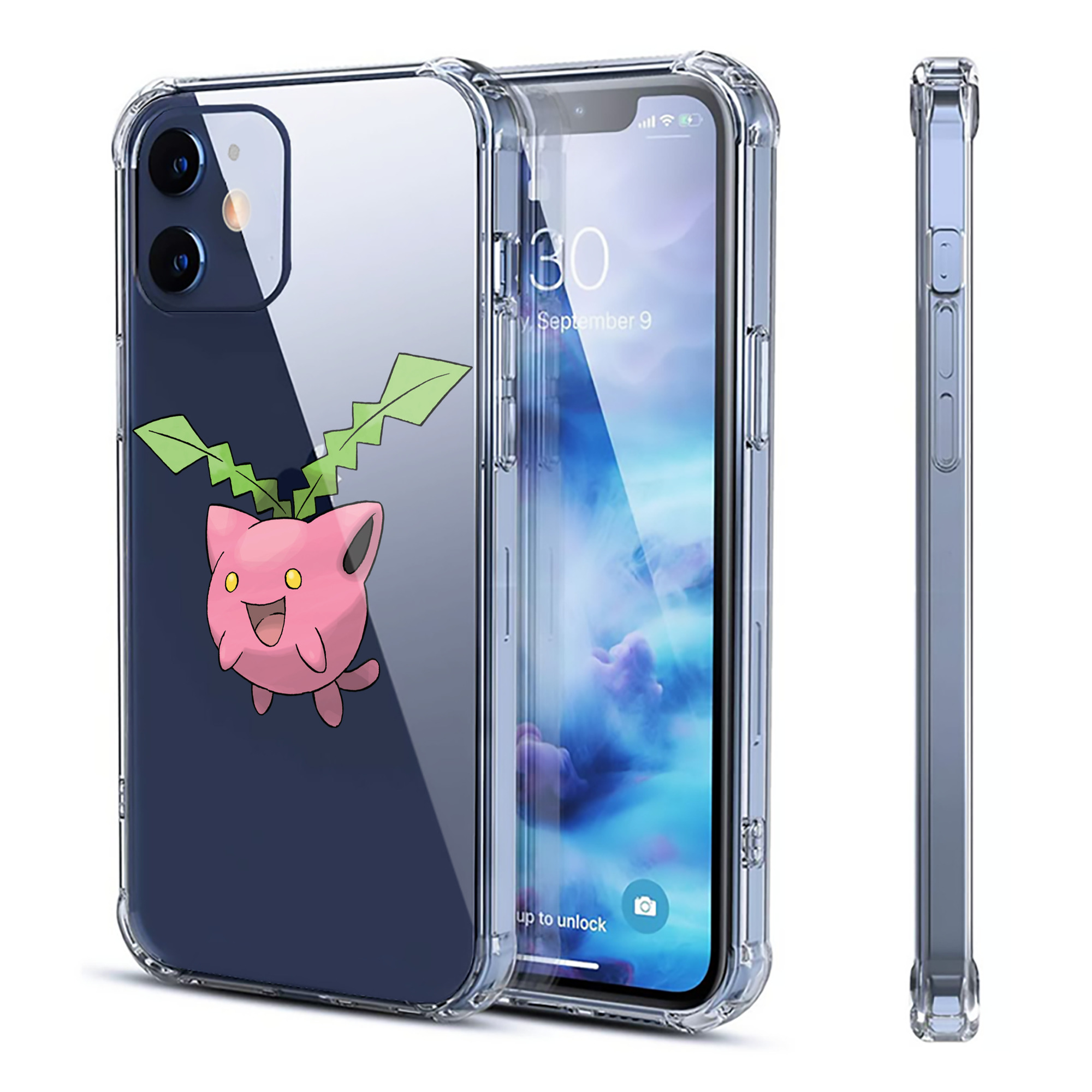 （画像用） ポケットモンスター Pokémon 【iPhone 12シリーズ対応】透明スマホケース（クリアソフトケース）